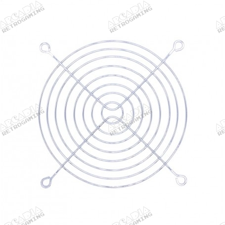 Grille De Ventilation 120x120 Mm Avec Filtre En Acier Inox - Pour Ventilateur PC, Boîtier Gaming - Modèle Commonwealth M4 (Aluminium)