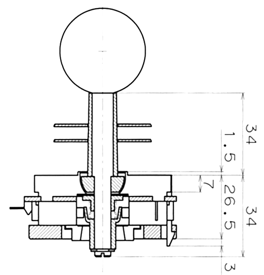 Sanwa JLF-TP-8YT Joystick Rose – Parfait Pour Borne D'arcade !